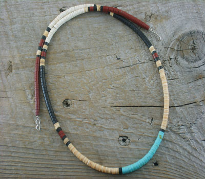 Native American NecklaceSanto Domingo Heishi B